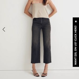 Madewell The Petite Perfect Vintage Wide-Leg Crop Jean